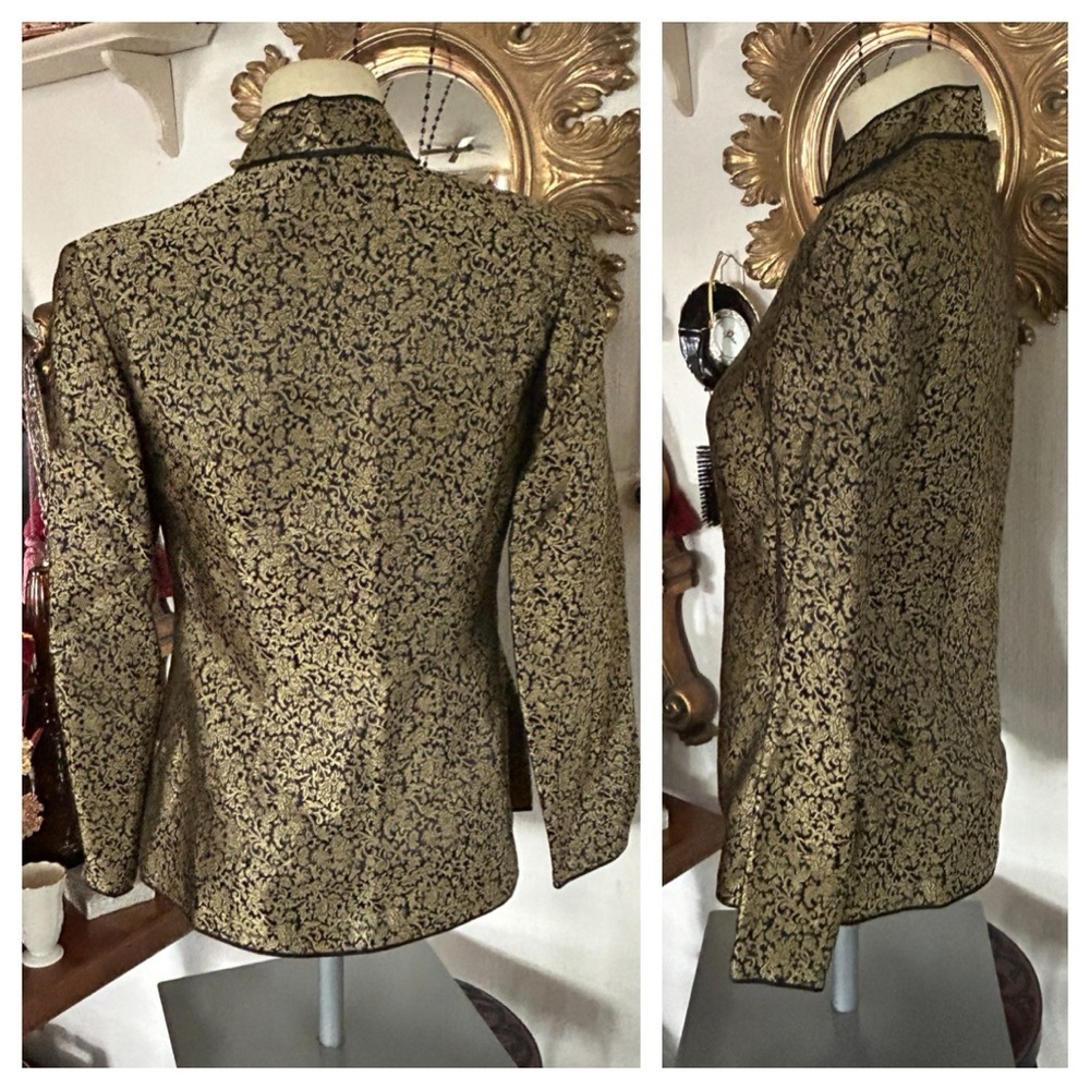 Vintage Oriental Black & Gold Jacket - Picture 4 of 10